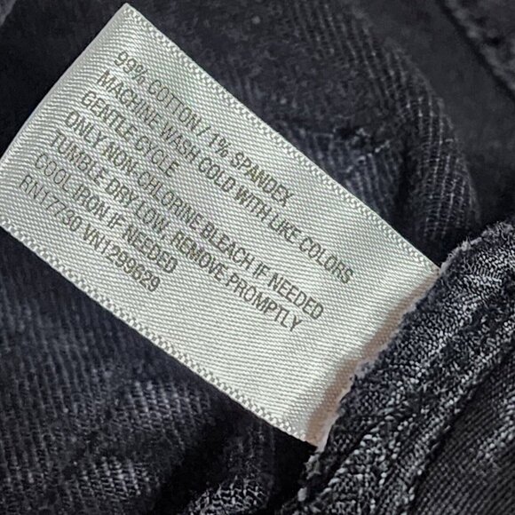 NWT AVA & VIV Solid All Black Bermuda Jean Denim Shorts Womens Plus Size 22 - Picture 7 of 8